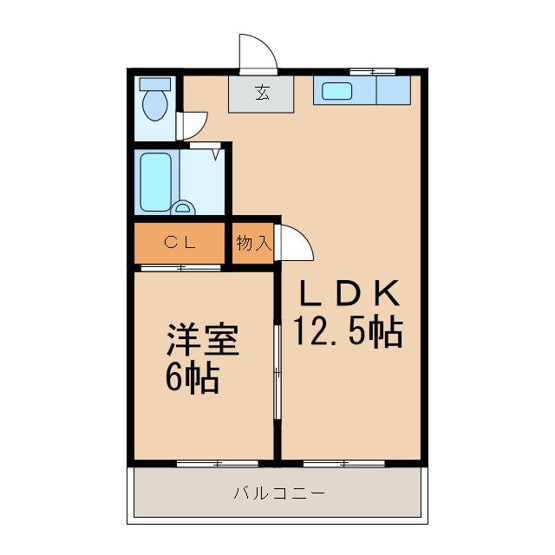 【間取り】 | ハニーマンションイナバ