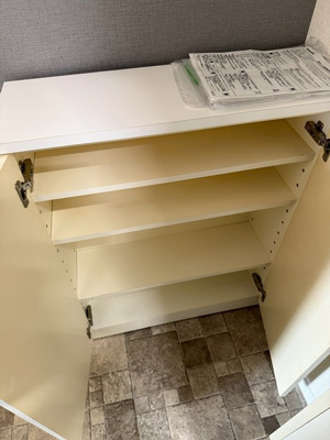 【玄関】 | ミングルAP.栗谷三番館 | シューズボックス付きで玄関もキレイに片付きます！上部は飾り棚や小物置き場として活用できます♪