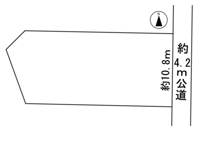 ５７６２２　岐阜市長良友瀬土地の区画図