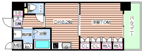 【間取り】 | プロシード弁天町