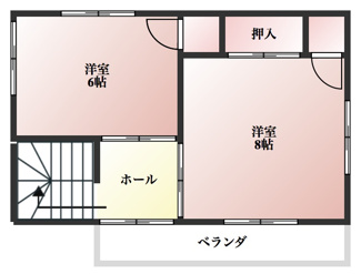 【間取り】 | 東金市台方　戸建住宅 | ２階