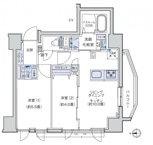 オーキッドレジデンス三ノ輪の間取り