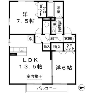 【間取り】 | リビングタウン湖都ヶ丘Ⅱ　B棟 