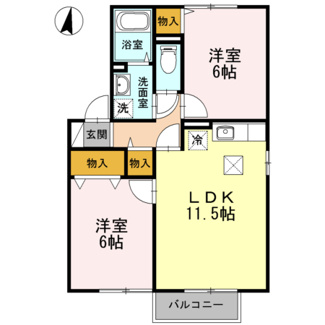 【間取り】 | グリーンベルズ　Ｃ