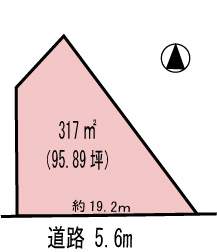 各務原市川島河田町　の土地図