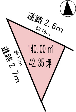 各務原市川島河田町の土地図|区画図です。
