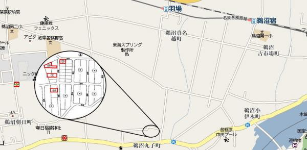 ≪売地≫　各務原市鵜沼丸子町2丁目(7区画）　72.76坪