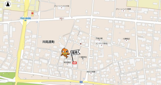各務原市川島渡町　106.99坪の土地図