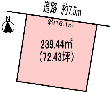 各務原市尾崎北町4丁目の土地図