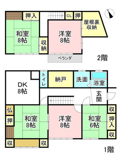 【間取り】 | 各務原市つつじが丘1丁目　