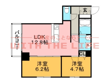 あきない通り西原【キャッシュバック対象物件】の間取り