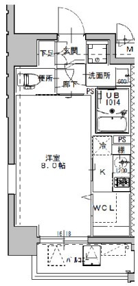 【間取り】 | ミラージュパレス南堀江