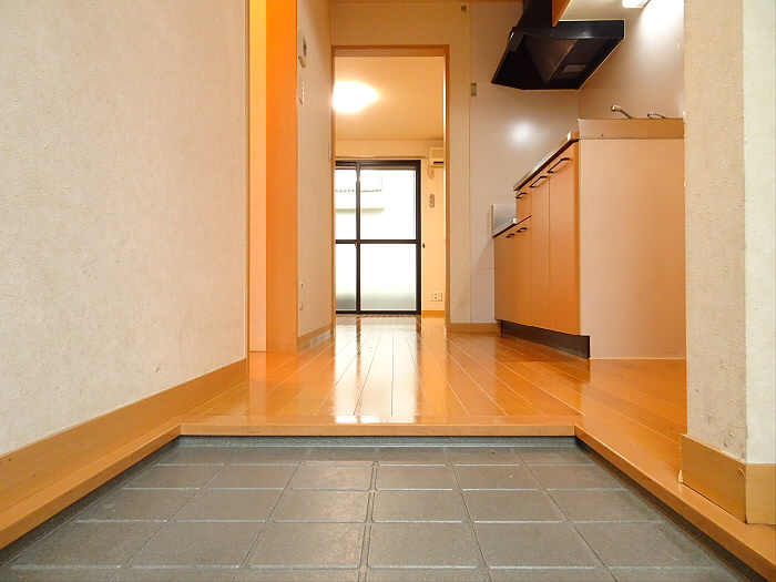 リーブラ桜上水の玄関