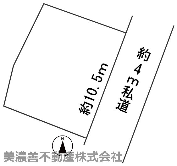 ５７６４１　岐阜市三田洞東土地の区画図