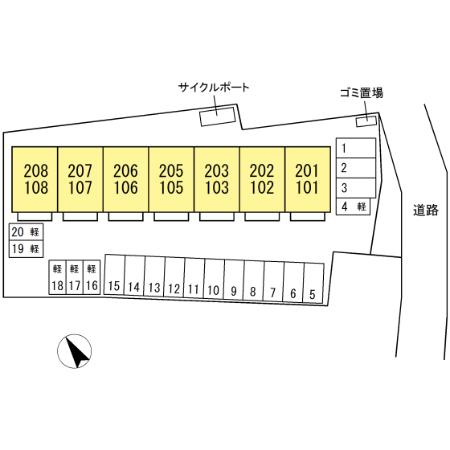 マハロの区画図