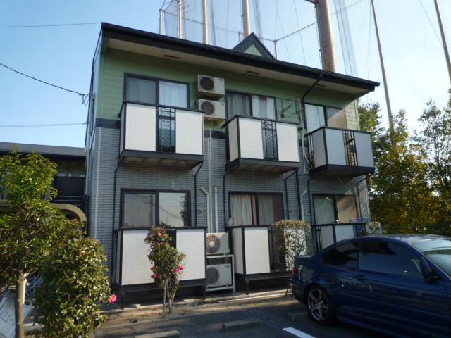 倉敷市三田のアパートの外観