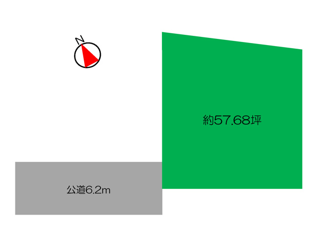 【土地図】 | 売地：太田市上小林町 | 建物解体更地引渡予定です。