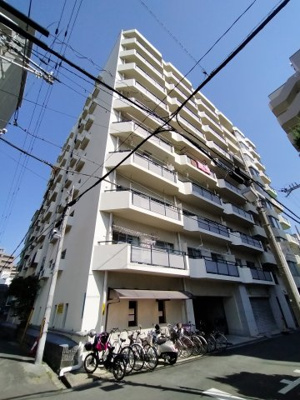 【外観】 | メトロハイツ今里 | ◎大阪メトロ千日前線・今里筋線『今里駅』徒歩2分！！
◎ｽｰﾊﾟｰやコンビニが近くお買い物至便な環境です。
◎周辺施設充実で生活至便な環境♪