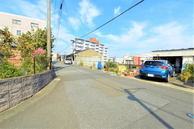 清水町土地の前面道路含む現地写真