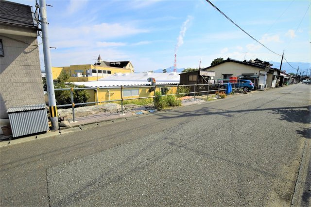 清水町土地の前面道路含む現地写真