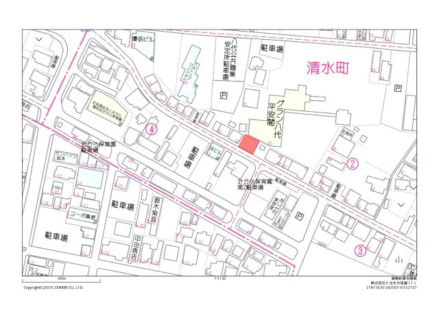 清水町土地の地図