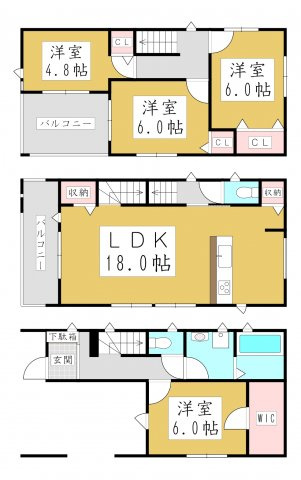 【間取り】 | Kolet南鳩ヶ谷