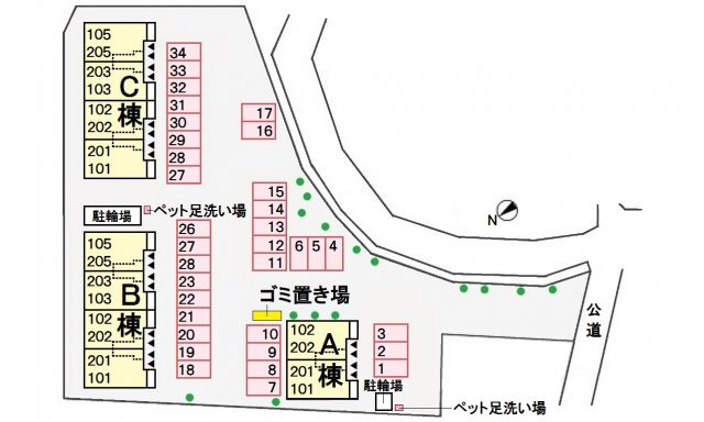 ビオーラ 金剛 Bの区画図