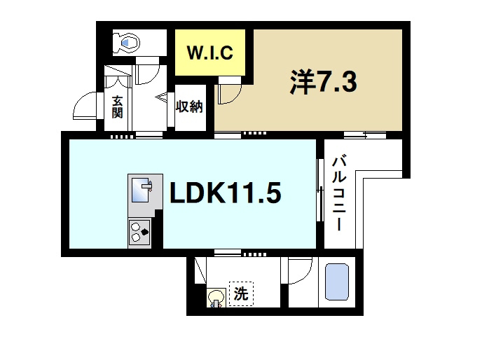 ライムストーン新大宮の間取り|間取りです