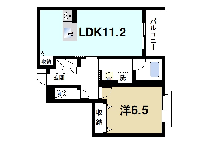 ライムストーン新大宮の間取り|間取りです