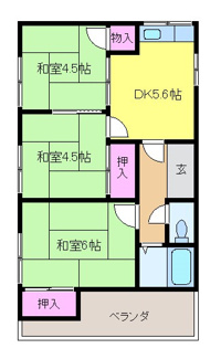 【間取り】 | 大西アパート