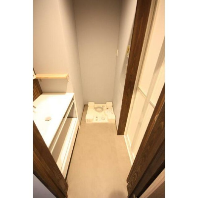 【洗面所】 | 博多なでしこ町家(ハカタナデシコマチヤ) | 別号室の写真になります。現況優先。