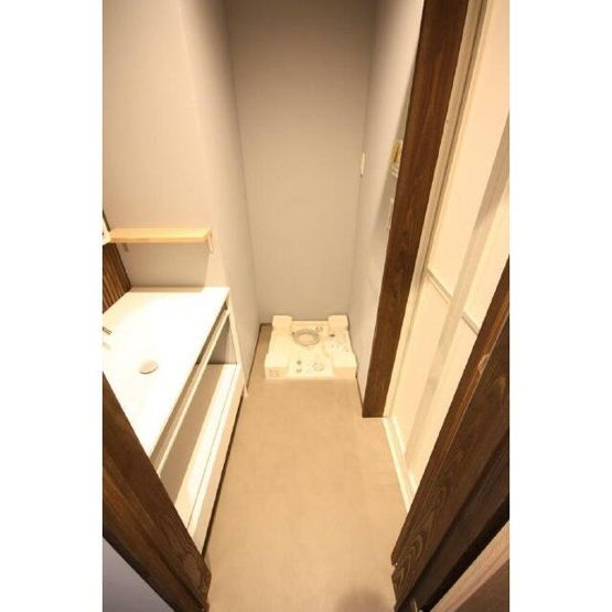 【洗面所】 | 博多なでしこ町家(ハカタナデシコマチヤ) | 別号室の写真になります。現況優先。
