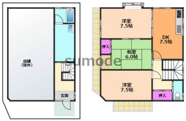 【間取り】 | 淀の原町貸家
