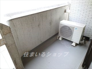 広島市安佐北区口田４丁目の賃貸マンションのバルコニー