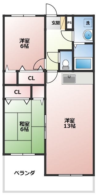 イルプリモ広川の間取り