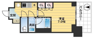 【間取り】 | ルネフラッツ谷町四丁目