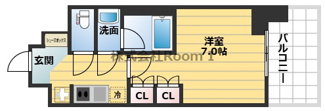 【間取り】 | ルネフラッツ谷町四丁目
