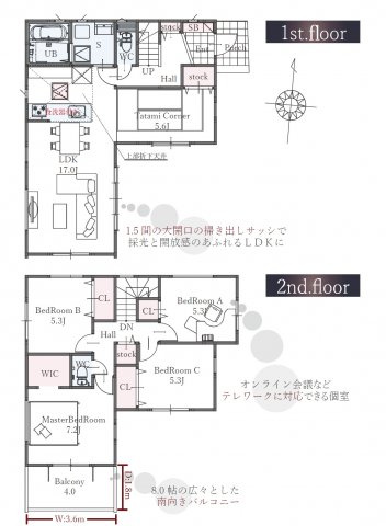 南区堤起町1期3号棟　＜仲介手数料無料＞宝南小・南光中　新築一戸建て