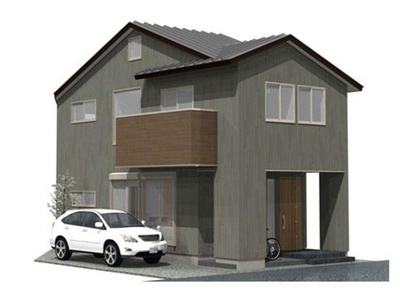 【外観パース】 | 修学院沖殿町　新築戸建☆令和４年３月完成予定☆