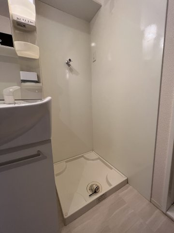 ルミエール新道の洗面所|洗濯機置き場です