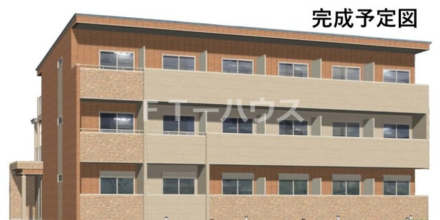 船橋市前原西１丁目のアパートの外観パース|外観写真