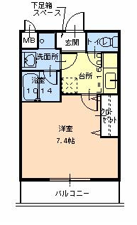 【間取り】 | パルトネールさとのⅡ番館