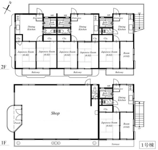 【間取り】 | 《木造11％！》八千代市大和田2棟一括売アパート