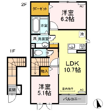 【間取り】 | パストラル　ヴィブレ