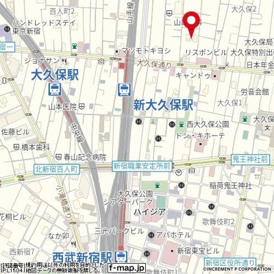 【地図】 | デュオ・スカーラ新大久保