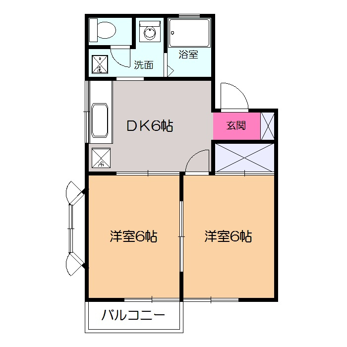 グリーンサカエの間取り