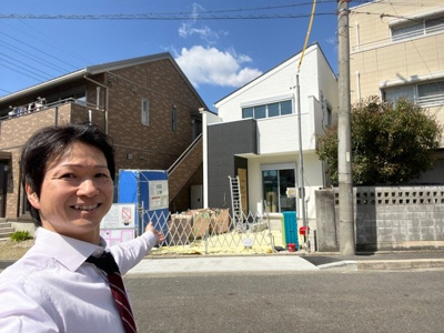 【外観】 | 昭和区檀溪通第2期　全1棟　1号棟＜仲介手数料無料＞八事小・駒方中　新築一戸建て | 4/4撮影
遂に完成間近！見学予約は村田まで！