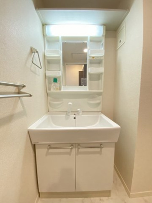 【洗面所】 | エクセレント日吉【SHM】 | シャンプードレッサーで忙しい朝にも寝癖の付いた頭にも優しい☆