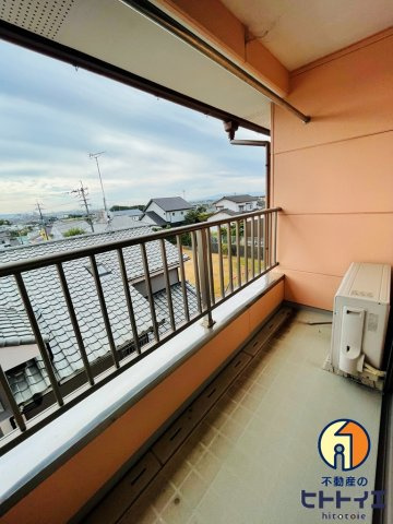 松福園六番館のバルコニー