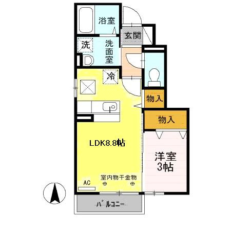 セジュールリュンヌの間取り